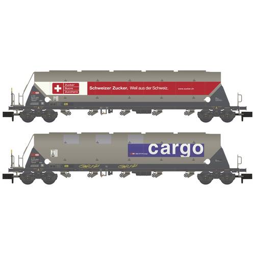 Hobbytrain H23479 N 2er-Set Silowagen Taggnpps der SBB Cargo