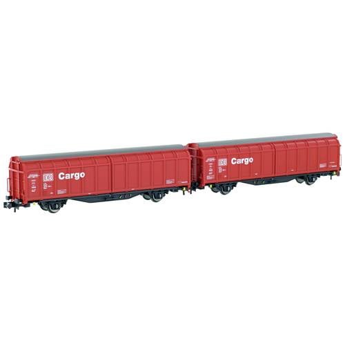 Hobbytrain H24651 N 2er-Set Schiebewandwagen Hbbillns der DB Cargo