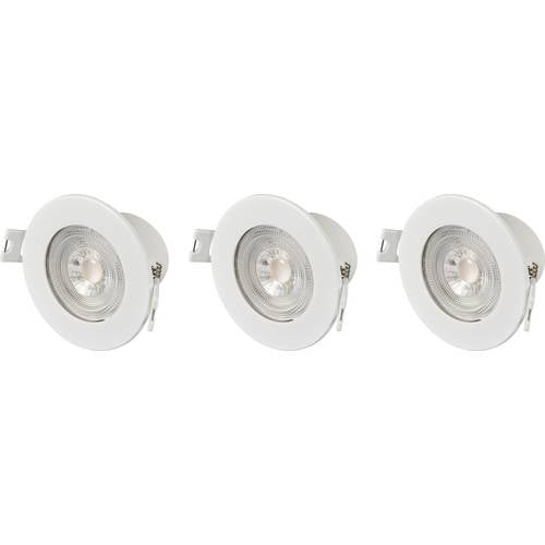 Sygonix SY-6418008 LED-Einbauleuchte 3er Set LED LED 5.5 W Weiß
