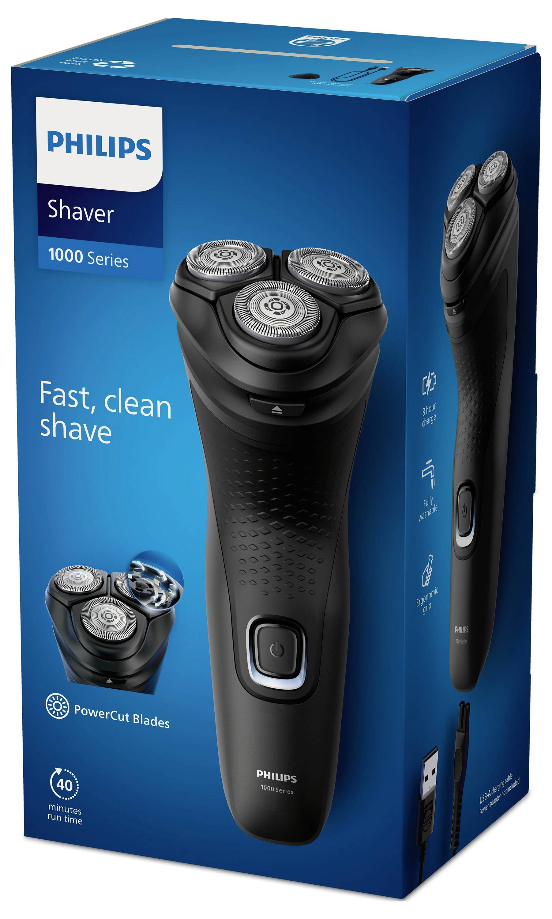 Philips S114100 Series 1000 Rotary Shaver Black (S114100)-1