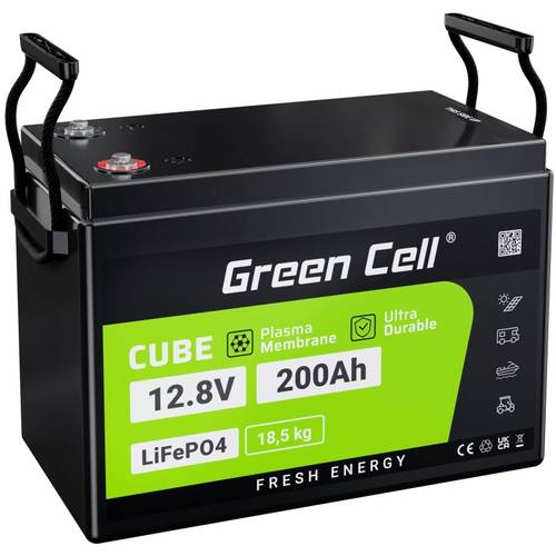 Green Cell GC-CAV04S Spezial-Akku LiFePo-Block LiFePO 4 12.8 V 200 Ah 1 St.
