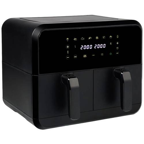 Princess 01.182068.01.001 Doppel-Fritteuse 8 l 2400 W mit Display Schwarz