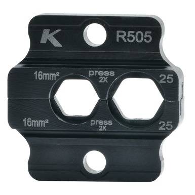 Klauke R505 R505 Presseinsatz Rohrkabelschuhe, Rohrverbinder 16 bis 25 mm²-1