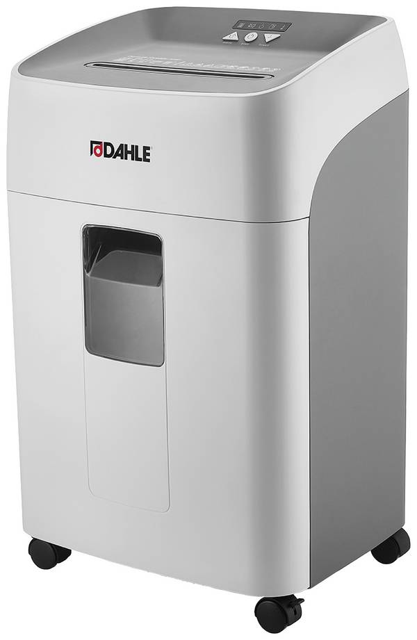 Dahle 504P DESKSIDE, P-5 Aktenvernichter 15 Blatt Partikelschnitt 2 x 15 mm P-5 40 l Vernichtet auch Büroklammern, Kreditkarte