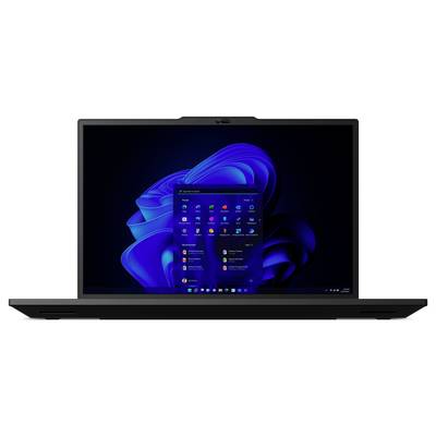 Ein Laptop mit blauem Bildschirmhintergrund. Auf dem Bildschirm ist der Windows-Startbildschirm mit Symbolen und Apps sichtbar.