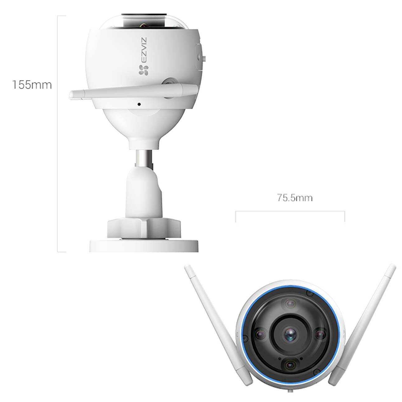 ezviz H3 2K CS-H3-R100-1J3WKFL WLAN IP Überwachungskamera 2304 x 1296 Pixel-7