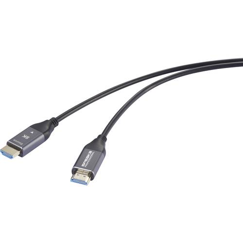 Thumbnail - SpeaKa Professional HDMI / Glasfaser Anschlusskabel HDMI-A Stecker, HDMI-A Stecker 20 m Schwarz SP-12842664 8K UHD, AOC ...