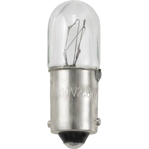 TRU COMPONENTS TC-12842728 Miniatur Glühlampe 130 V 2.6 W BA9s Warmweiß 1 St.