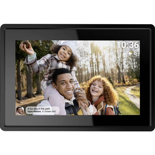 Denver PFF725b Digitaler WiFi-Bilderrahmen 17.8 cm 7 Zoll EEK: B (A - G) 1024 x 600 Pixel 8 GB Schwarz