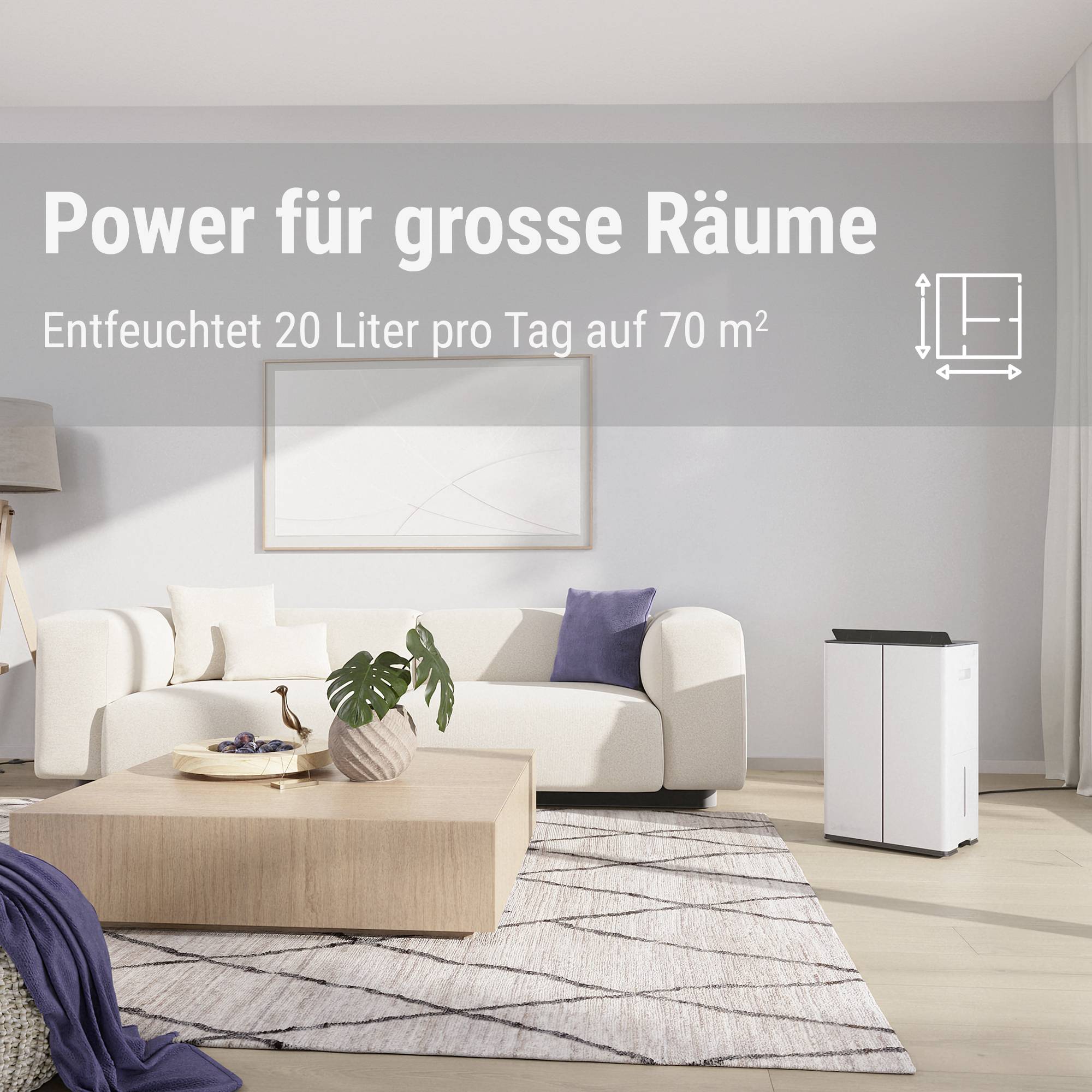 Stadler Form Lukas Luftentfeuchter 70 m² 0.83 l/h Weiß-13