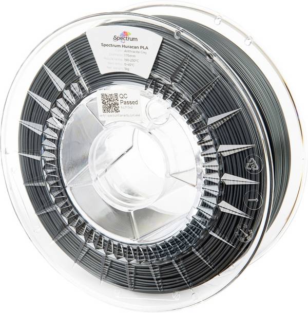 Spectrum Filaments 80919 Huracan PLA ANTHRACITE GREY Filament PLA Highspeed Filament, Erhöhte Extrusionsrate 1.75 mm 1000 g Anthrazit-Grau  1 St.