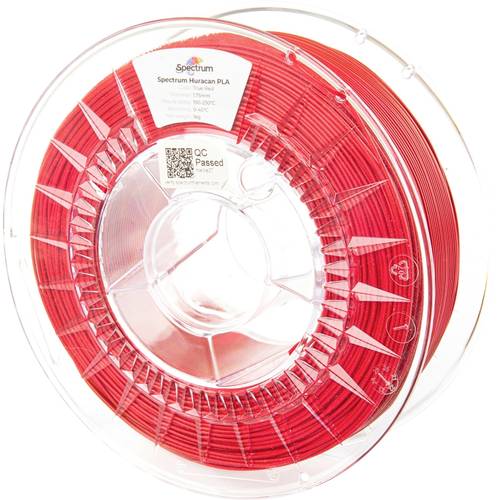 Spectrum Filaments 80931 Huracan PLA TRUE RED Filament PLA Highspeed Filament, Erhöhte Extrusionsrate 1.75 mm 1000 g Rot...