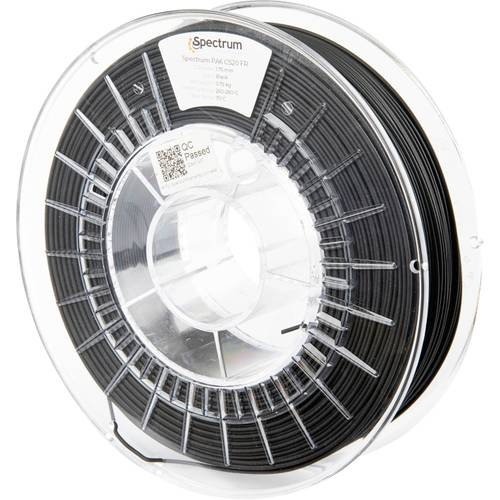 Spectrum Filaments 80541 PA6 CS20 FR V0 Filament PA6 hitzebeständig 1.75 mm 750 g Schwarz 1 St.