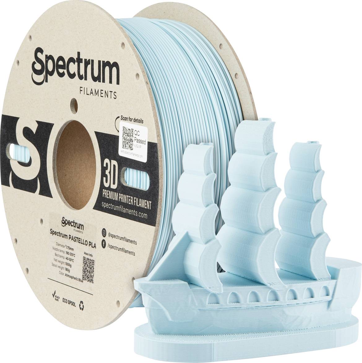 Spectrum Filaments 80705 Pastello PLA Filament PLA kunststof Mat 1.75 mm 1000 g Cosmetic Mauve, Lila, Pastel 1 stuk(s)