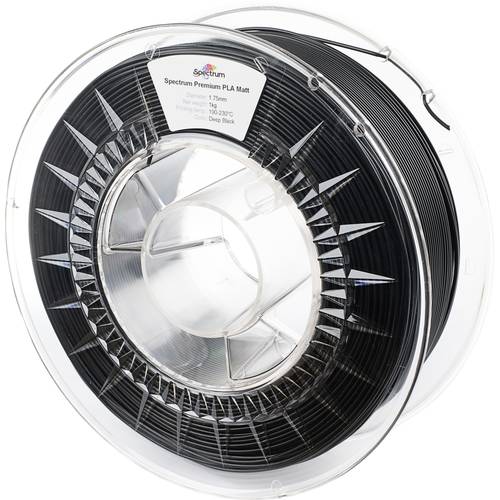 Spectrum Filaments 80236 PLA MATT Filament PLA Matt Matt 1.75 mm 1000 g Deep Black, Schwarz (matt) 1 St.