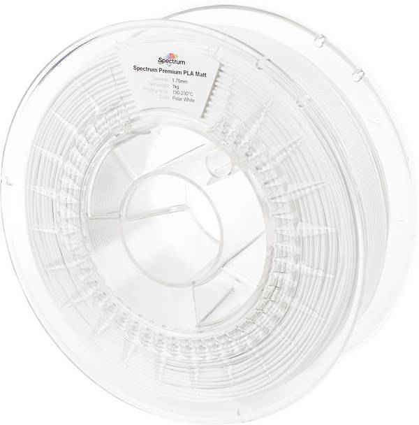 Spectrum Filaments 80235 PLA MATT Filament PLA Matt Matt 1.75 mm 1000 g polar white, Weiß (matt)  1 St.