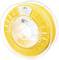 Gelber 3D-Drucker-Filament auf Spule mit Etikett 'Spectrum PLA Pro', Temperaturbereich 185-230°C, Farbe: Sahara Yellow.