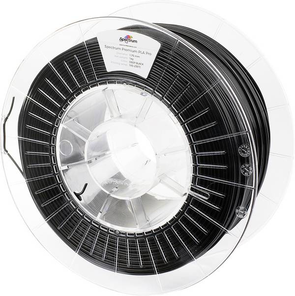 Spectrum Filaments 80098 PLA Pro Filament PLA Pro schlagfest 1.75 mm 1000 g Deep Black, Schwarz  1 St.