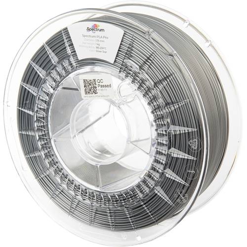 Spectrum Filaments 80105 PLA Pro Filament PLA Pro schlagfest 1.75 mm 1000 g silver star, Silber 1 St.