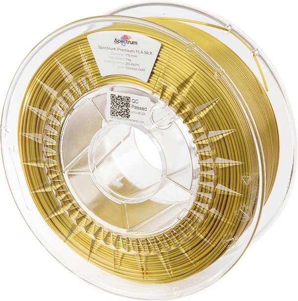 Spectrum Filaments 80439 PLA SILK Filament PLA-Seide Seidig glänzend 1.75 mm 1000 g Glorious Gold, Gold  1 St.