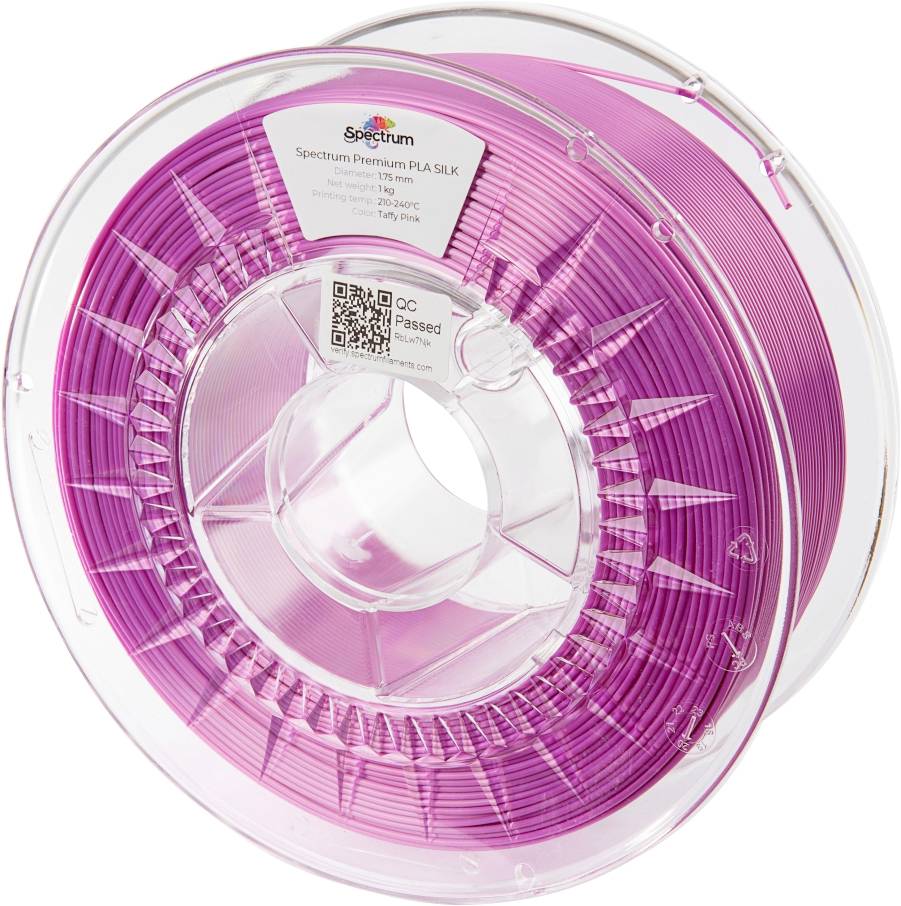 Spectrum Filaments 80447 PLA SILK Filament PLA zijdeglans Zijdeglans 1.75 mm 1000 g Taffy Pink, Pink 1 stuk(s)