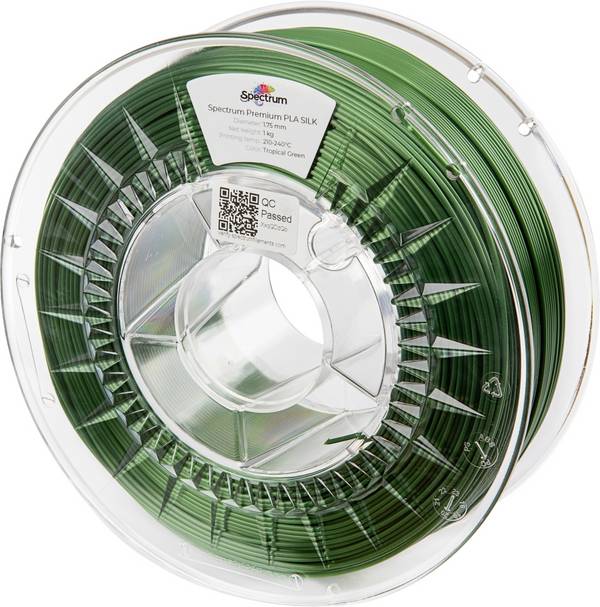 Spectrum Filaments 80266 PLA SILK Filament PLA-Seide Seidig glänzend 1.75 mm 1000 g Tropical Green, Grün  1 St.
