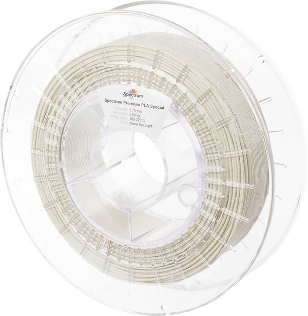 Spectrum Filaments 80166 PLA Stone Filament PLA  1.75 mm 500 kg Stone Age Light, Stein StoneFil 1 St.