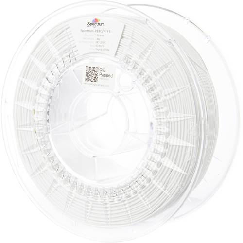 Spectrum Filaments 80743 PET-G/PTFE Filament PETG/PTFE chemisch beständig 1.75 mm 1000 g Signal White, Signalweiß (RAL 9...