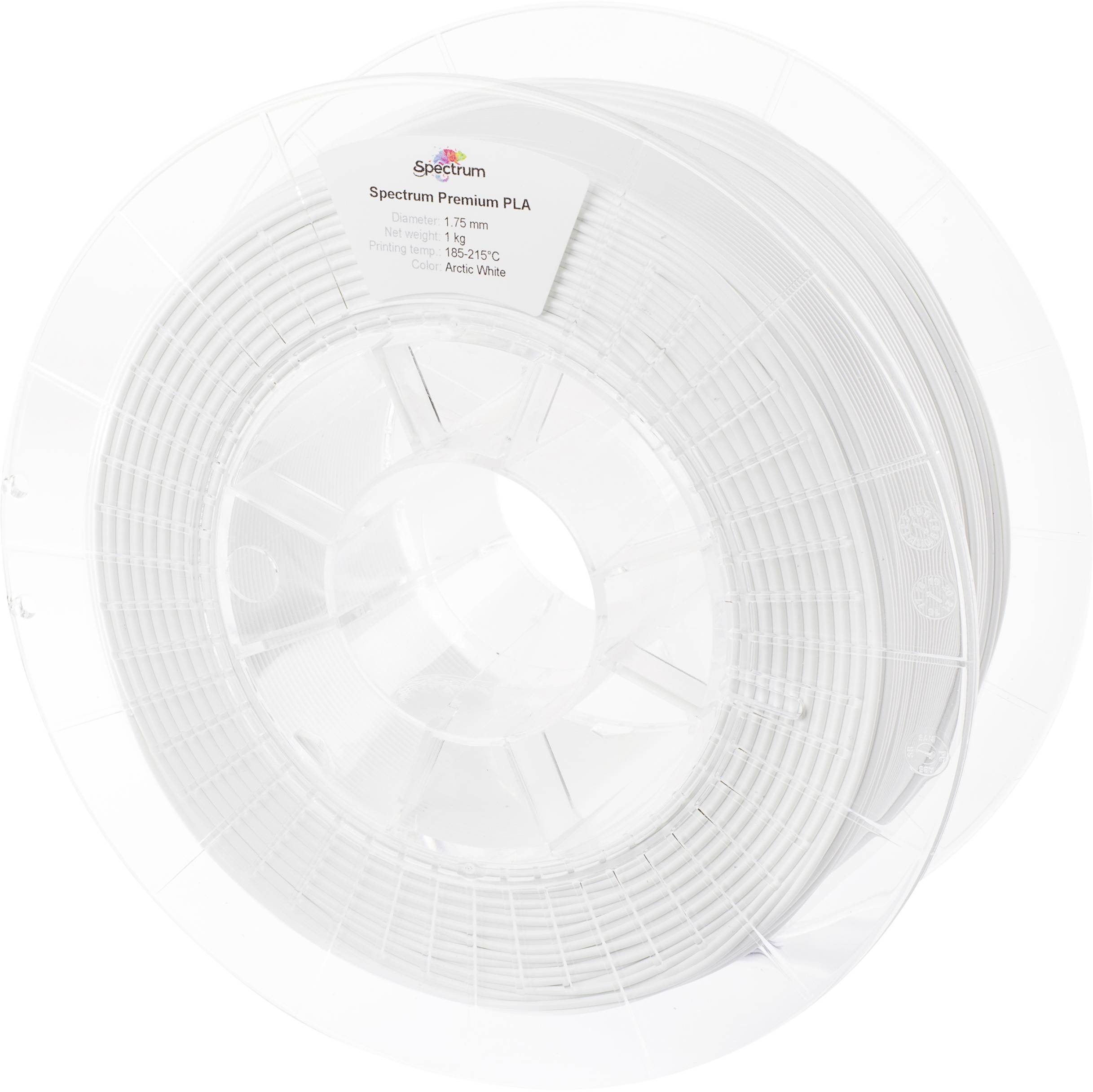 Spectrum Filaments 80042 PLA Premium Filament PLA 1.75 mm 1000 g arctic white, Weiß 1 St.