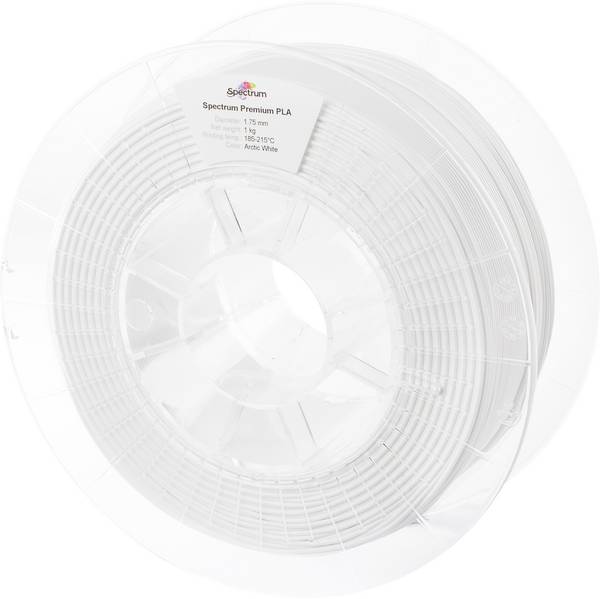 Spectrum Filaments 80042 PLA Premium Filament PLA  1.75 mm 1000 g arctic white, Weiß  1 St.
