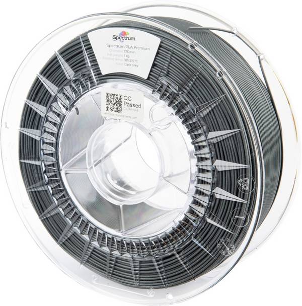 Spectrum Filaments 80045 PLA Premium Filament PLA  1.75 mm 1000 g Dark-Grey, Dunkelgrau, Grau  1 St.