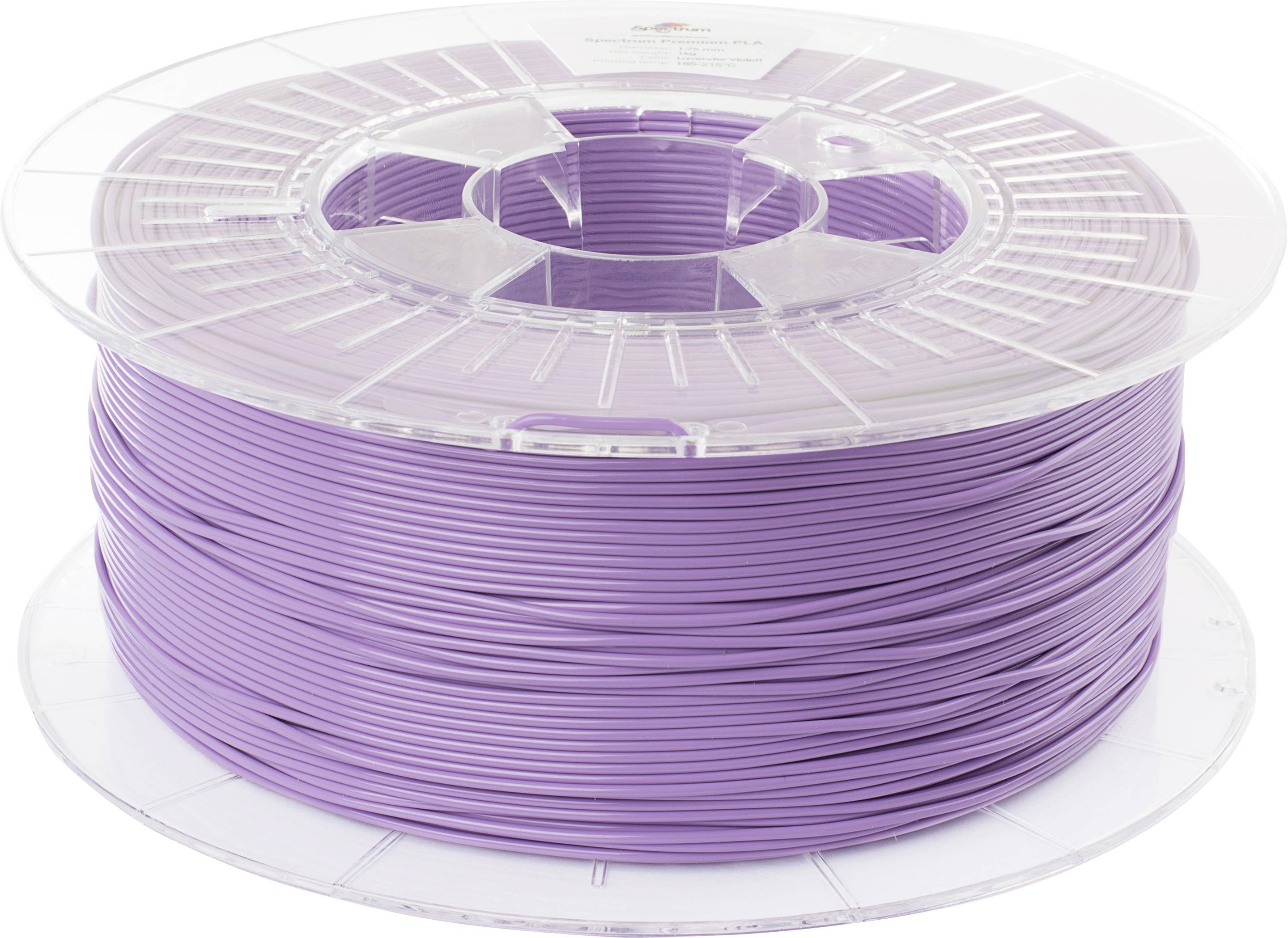 Spectrum Filaments 80007 PLA Premium Filament PLA hohe Zugfestigkeit 1.75 mm 1000 g lavender violett, Lila 1 St.