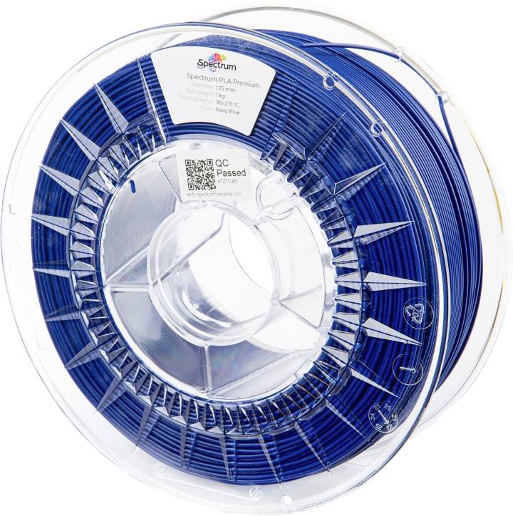 Spectrum Filaments 80043 PLA Premium Filament PLA kunststof 1.75 mm 1000 g Navy Blue, Marine-blauw, Blauw 1 stuk(s)