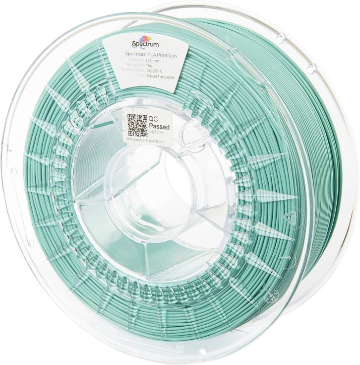 Spectrum Filaments 80047 PLA Premium Filament PLA hohe Zugfestigkeit 1.75 mm 1000 g pastel turquoise, Pastell-Türkis, Tü...