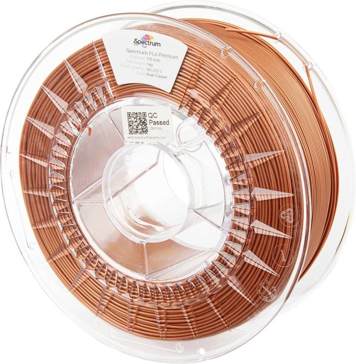 Spectrum Filaments 80013 PLA Premium Filament PLA kunststof Hoge treksterkte 1.75 mm 1000 g Rust Copper, Koper 1 stuk(s)