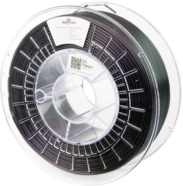 Spectrum Filaments 80581 PLA Premium Filament PLA kunststof Hoge treksterkte 1.75 mm 1000 g Wizard Indigo, Indigo 1 stuk(s)