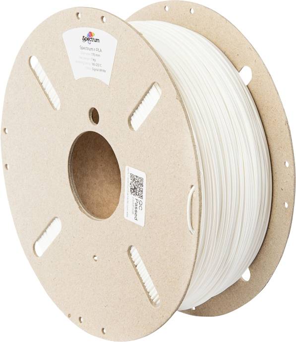Spectrum Filaments 80555 recycled PLA Filament PLA kunststof Gerecycled PLA 1.75 mm 1000 g Signal White, Signaalwit, Wit 1 stuk(s)