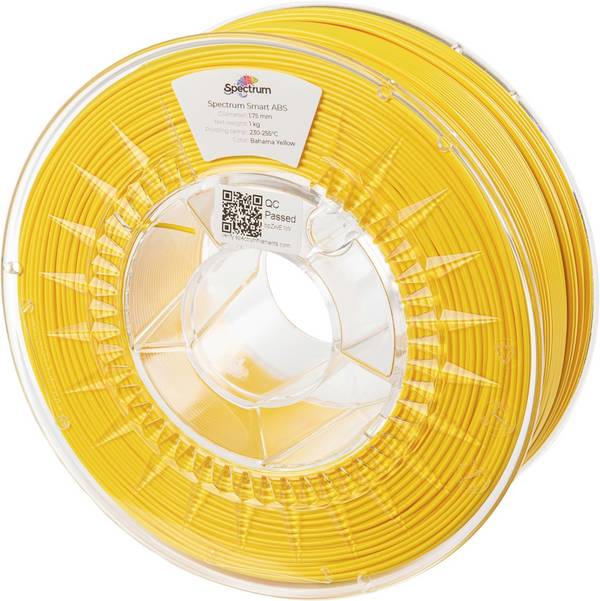 Spectrum Filaments 80094 smart ABS Filament ABS schlagfest 1.75 mm 1000 g bahama yellow, Gelb  1 St.