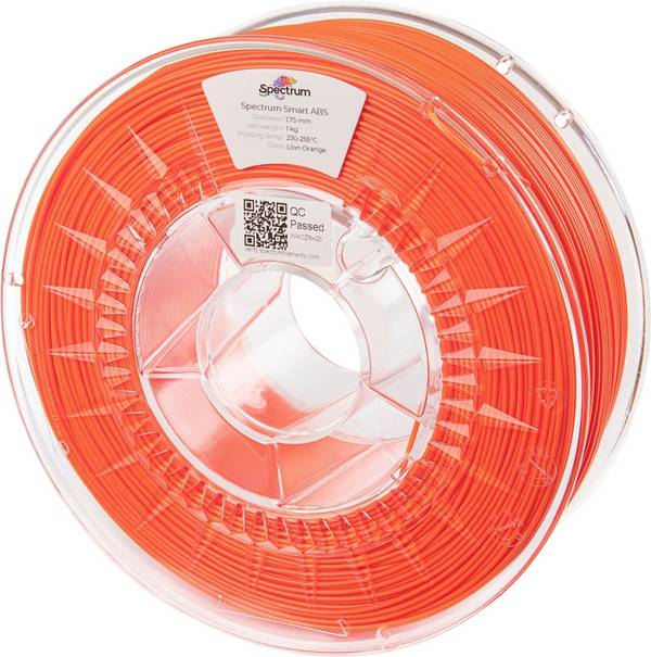 Spectrum Filaments 80091 smart ABS Filament ABS schlagfest 1.75 mm 1000 g lion orange, Orange  1 St.