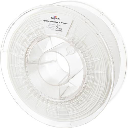 Spectrum Filaments 80195 PLA Tough Filament Tough PLA schlagfest 1.75 mm 1000 g polar white, Polarweiß, Weiß 1 St.