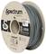 Spule mit grauem 3D-Druckerfilament der Marke Spectrum. Etikett zeigt Marke, Produkttyp 'GreenyHT', Spezifikationen, QR-Code und 'QC Passed'.