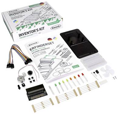 KITRONIK micro:bit Inventors Kit - Python version 5669-DE BBC micro:bit, Basteln, Elektrische Stromkreise, Elektronik, Halbleiter, Experimente, Internet of Things, MINT, Programmieren Experimentier-Box ab 8 Jahre