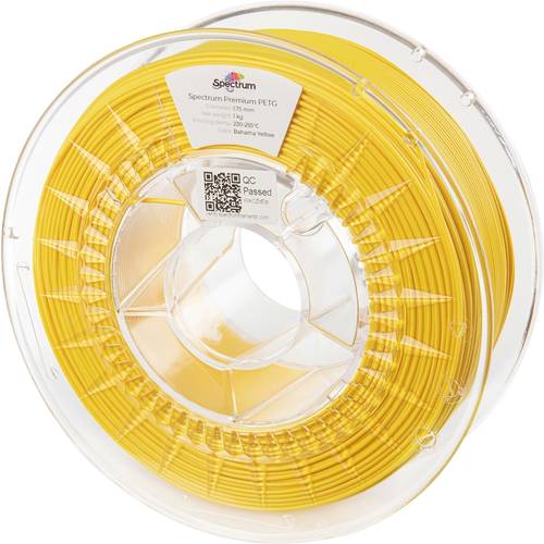 Spectrum Filaments 80060 PET-G Premium Filament PETG chemisch beständig, schlagfest 1.75 mm 1000 g bahama yellow, Gelb I...