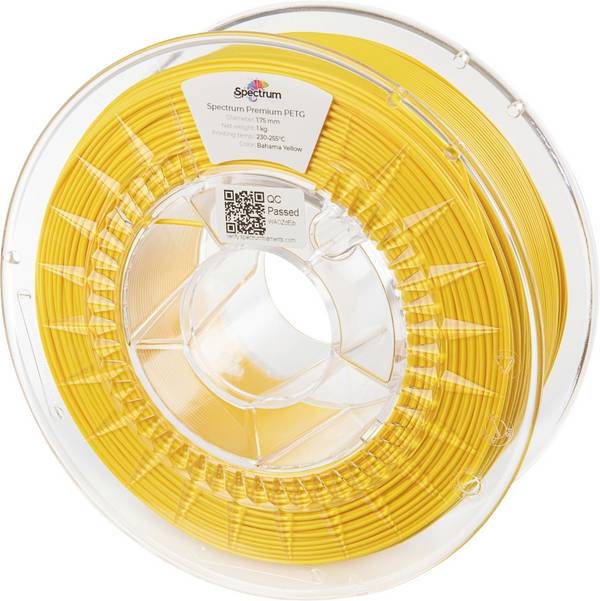 Spectrum Filaments 80060 PET-G Premium Filament PETG chemisch beständig, schlagfest 1.75 mm 1000 g bahama yellow, Gelb InnoPET 1 St.