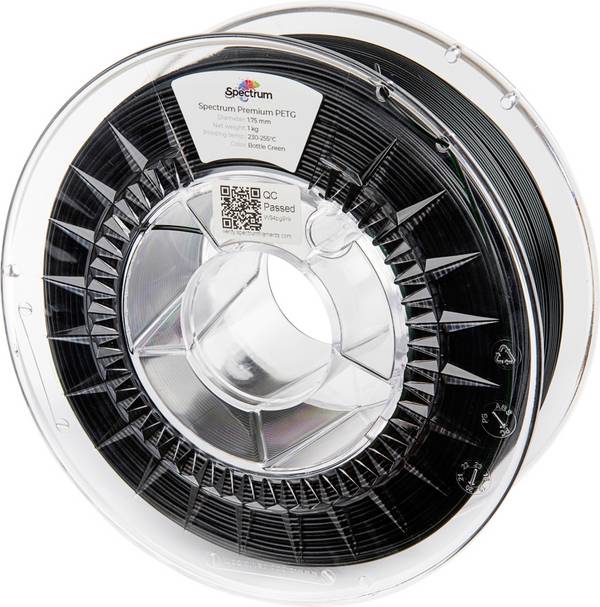 Spectrum Filaments 80055 PET-G Premium Filament PETG chemisch beständig, schlagfest 1.75 mm 1000 g Flaschengrün, Grün InnoPET 1 St.