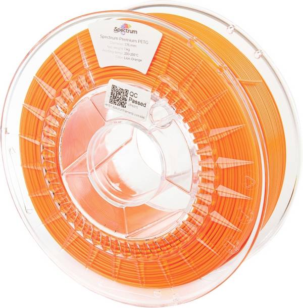 Spectrum Filaments 80058 PET-G Premium Filament PETG chemisch beständig, schlagfest 1.75 mm 1000 g lion orange, Orange InnoPET 1 St.