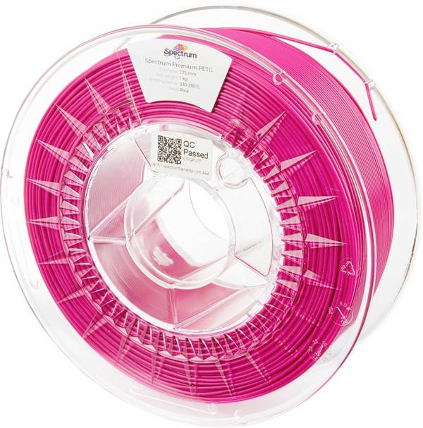Spectrum Filaments 80539 PET-G Premium Filament PETG chemisch beständig, schlagfest 1.75 mm 1000 g Pink InnoPET 1 St.
