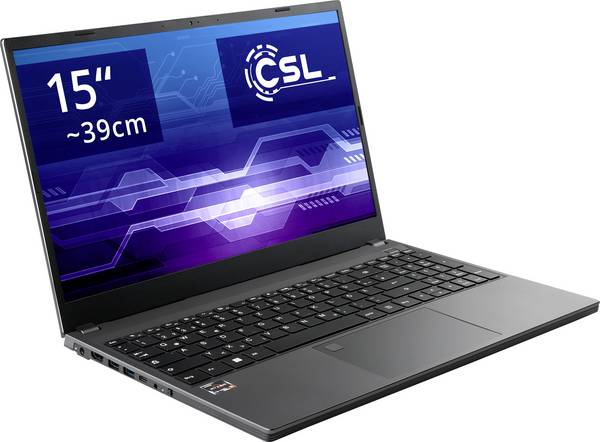 CSL Computer Notebook R'Evolve C15 5500U  38.1 cm (15 Zoll) Full HD AMD Ryzen 5 5500U 8 GB RAM  1 TB SSD Deutsch, QWERTZ       Grau  90577