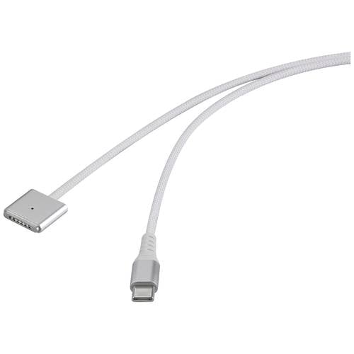 Thumbnail - Renkforce USB-Ladekabel USB-C®, Magsafe 3 1.00 m Weiß magnetischer Stecker RF-6437914