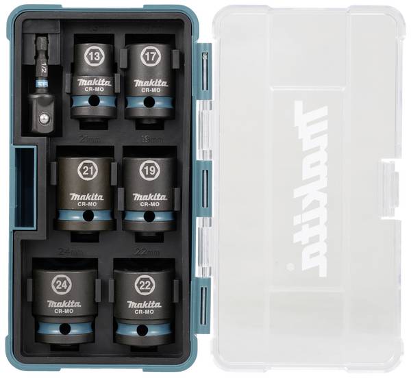 Makita  Schlagschrauber-Steckschlüsseleinsatz-Set   7teilig E-16592